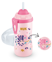 Vaso NUK Flexi Cup con Efecto Camaleón y sorbete de silicona